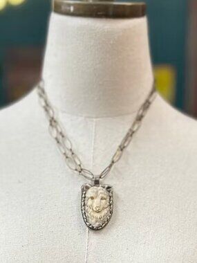 Art by Amy Labbe - Jack Kittle Necklace (Bear OR Buffalo)